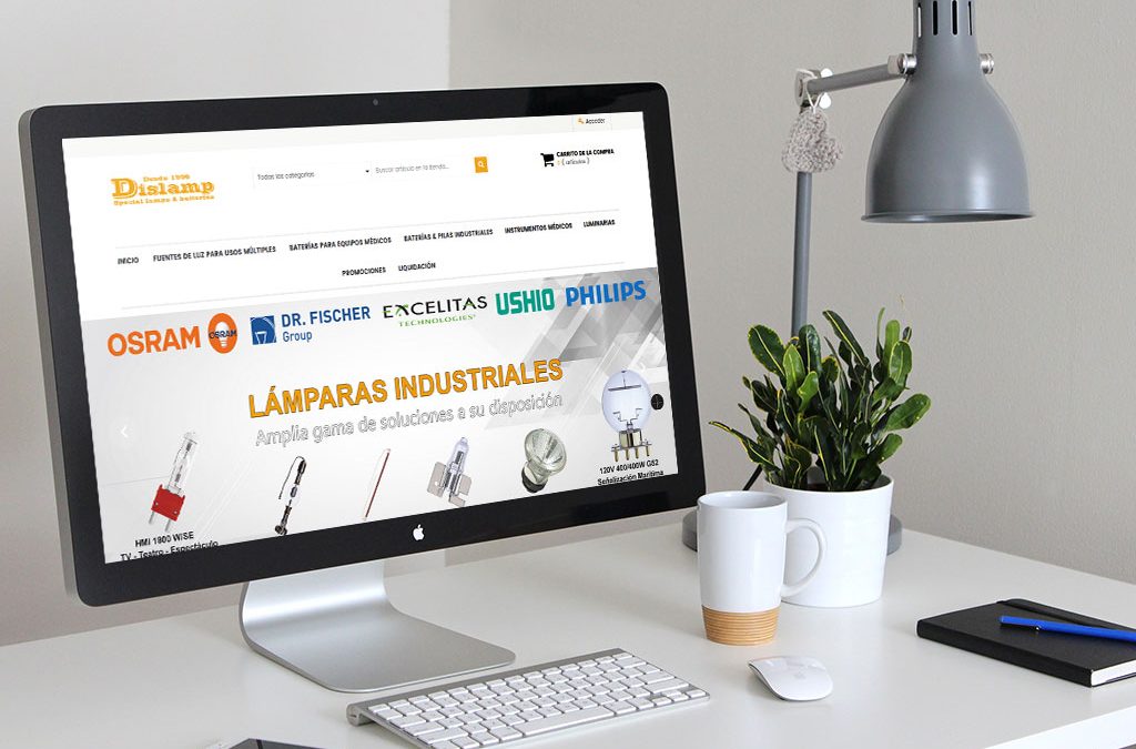 Dislamp confía en DANTIA para el desarrollo de su tienda online de productos para sus clientes con PrestaShop