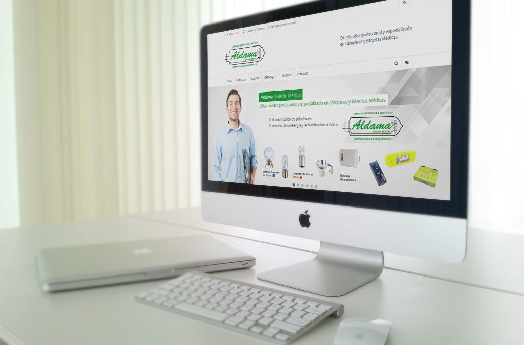 Lamps Aldama confía en DANTIA para el desarrollo de la web corporativa de la empresa