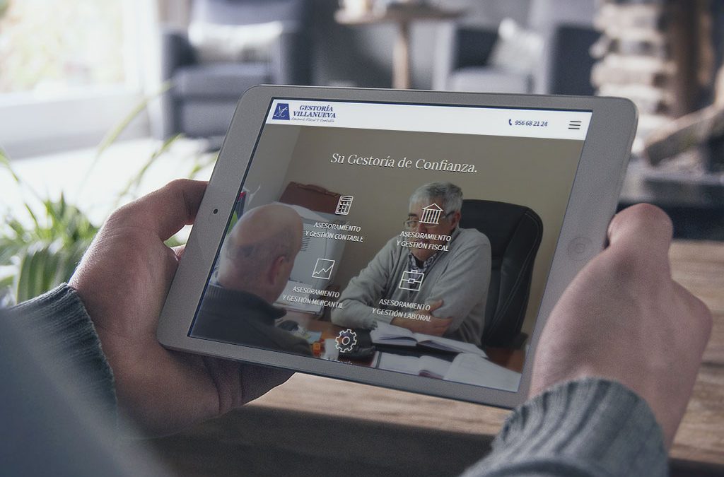Gestoría Villanueva confía en DANTIA para el desarrollo de su web corporativa en la que mostrar sus servicios