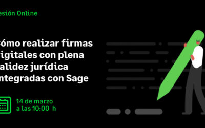 Sesión Online: Cómo realizar firmas digitales con plena validez jurídica integradas con Sage