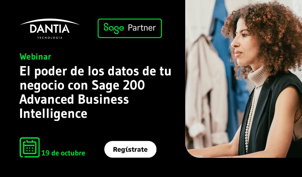 Webinar gratuito: El poder de los datos de tu negocio con Sage 200 Advanced Business Intelligence