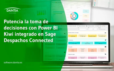 Potencia la toma de decisiones con Power BI Kiwi integrado en Sage Despachos Connected