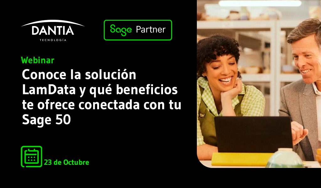 Webinar: Conoce la solución LamData y qué beneficios te ofrece conectada con tu Sage 50