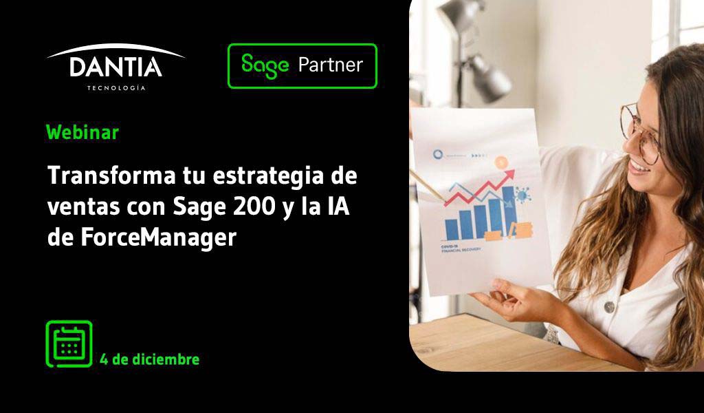 Webinar: Transforma tu estrategia de ventas con Sage 200 y la IA de ForceManager