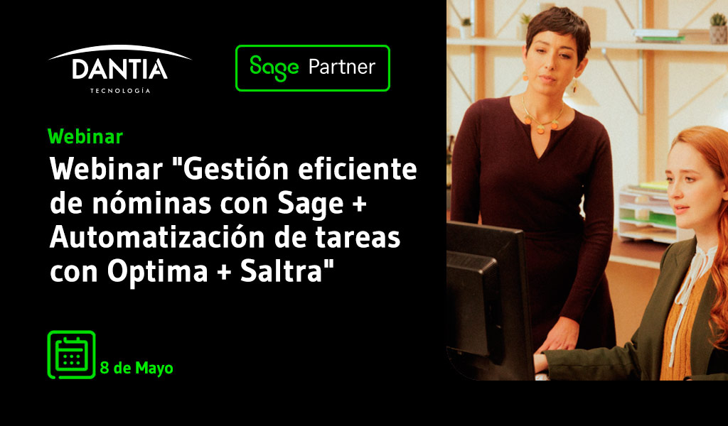 Webinar "Gestión eficiente de nóminas con Sage + Automatización de tareas con Optima + Saltra"