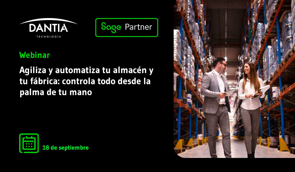 Webinar exclusivo: Agiliza y automatiza tu almacén y tu fábrica. Controla todo desde la palma de tu mano